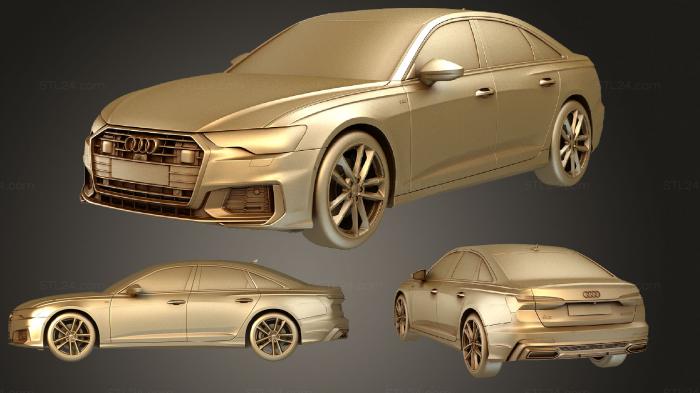 Автомобили и транспорт (Audi A6 2019, CARS_0574) 3D модель для ЧПУ станка